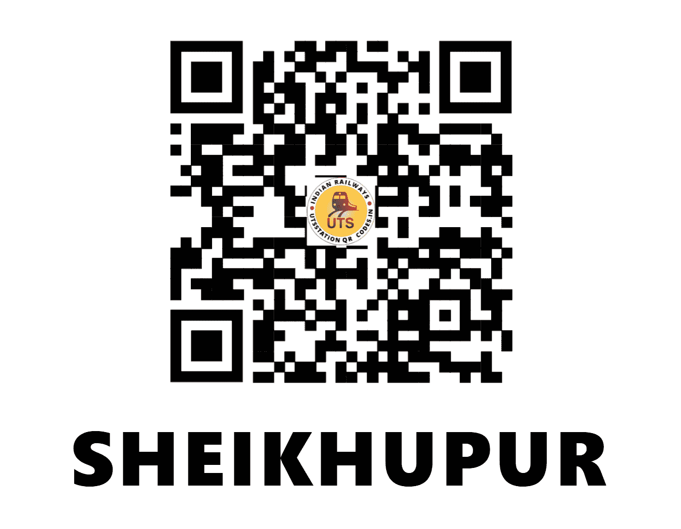 UTS QR Code for SHEIKHUPUR - SKW - NE (UTTAR PRADESH)